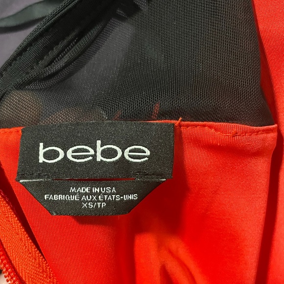 Bebe Dress Orange Red - Picture 6 of 9